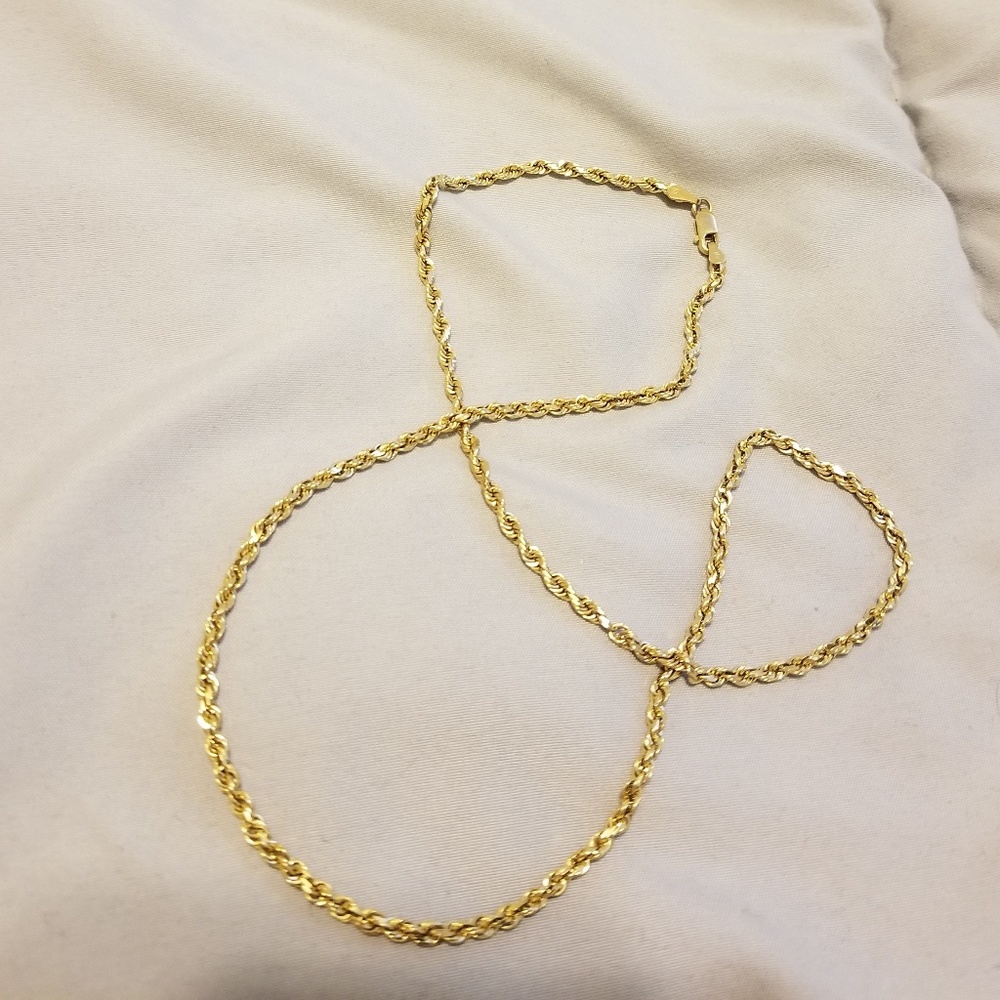 14k gold 22in chain